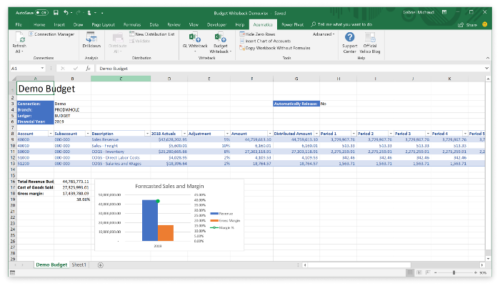 Budget Writeback: create your budget in Excel, upload it back to Acumatica or MYOB Advanced in one click!