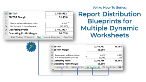 Velixo’s Report Distribution Blueprints for Multiple Dynamic Worksheets